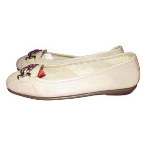 Aerosoles A2 Stich N Turn Technology Vegan Leather Horsebit Ballet Flats size 10